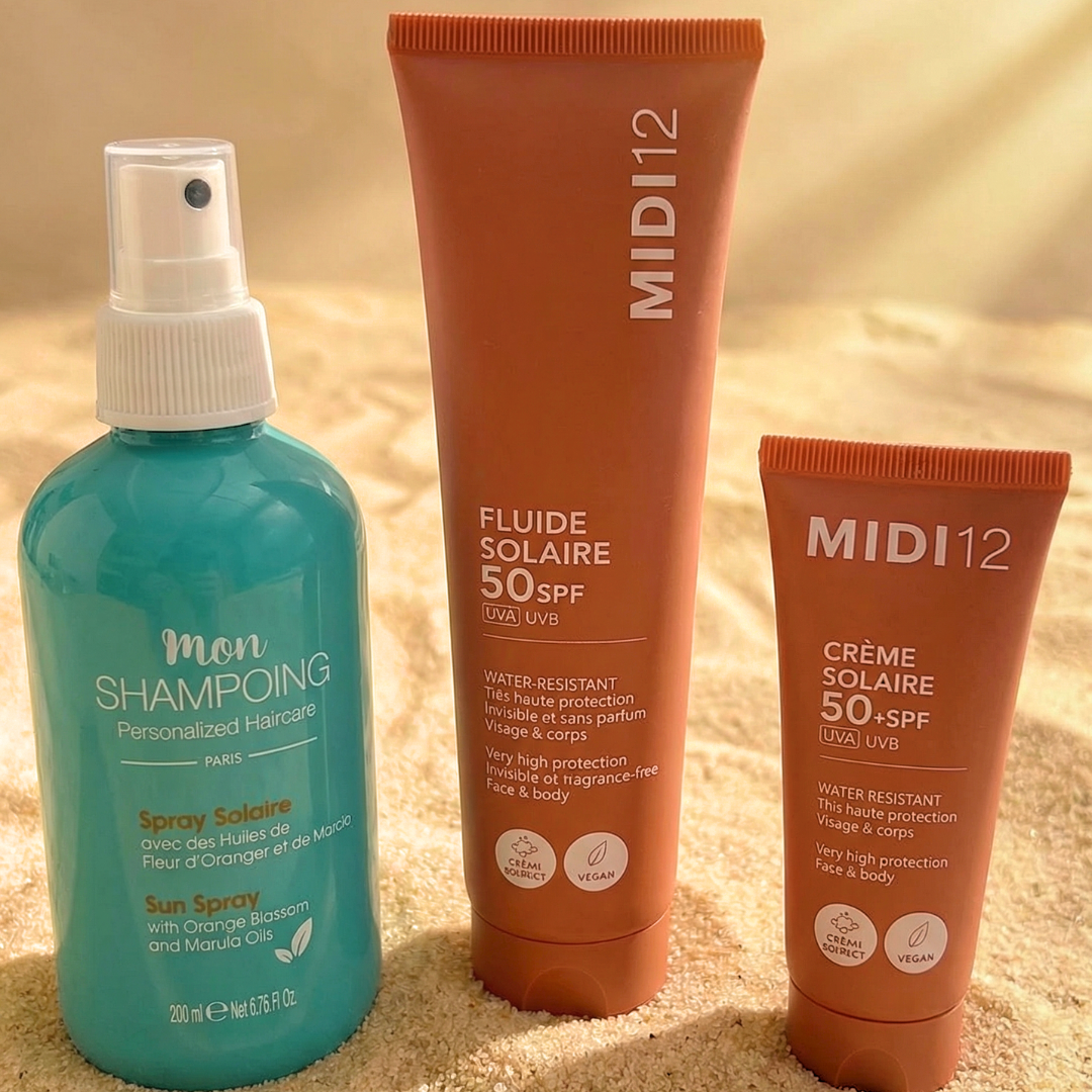 Trousse Protection Solaire Visage, Corps & Cheveux SPF50+