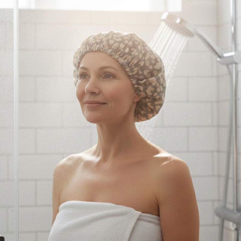 Bonnet de Douche Léopard