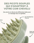 Brosse massante biodégradable