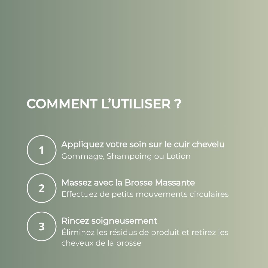 Brosse massante biodégradable