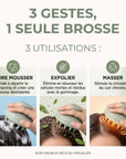 Brosse massante biodégradable