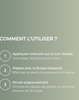 Brosse massante biodégradable