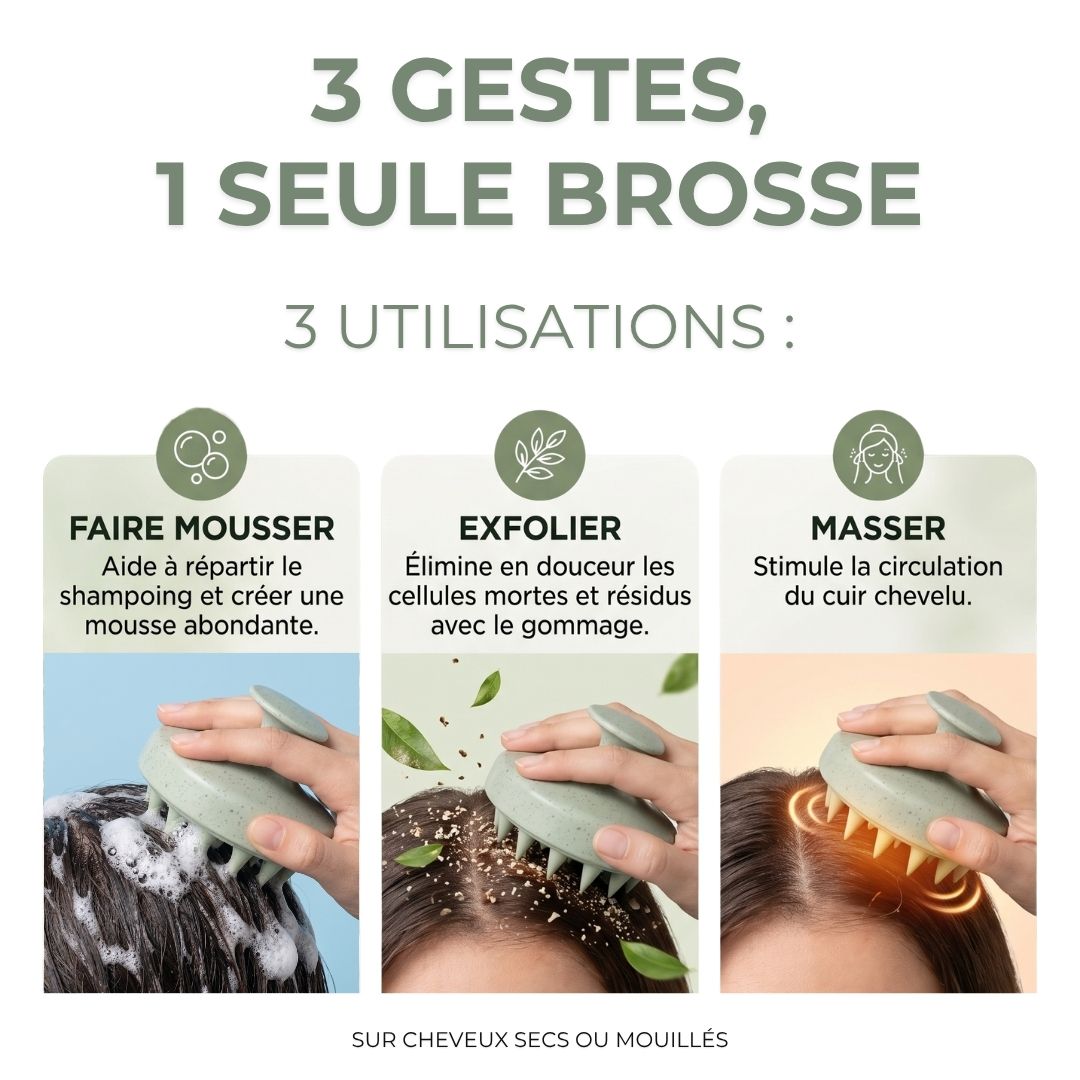Routine pour cuir chevelu gras