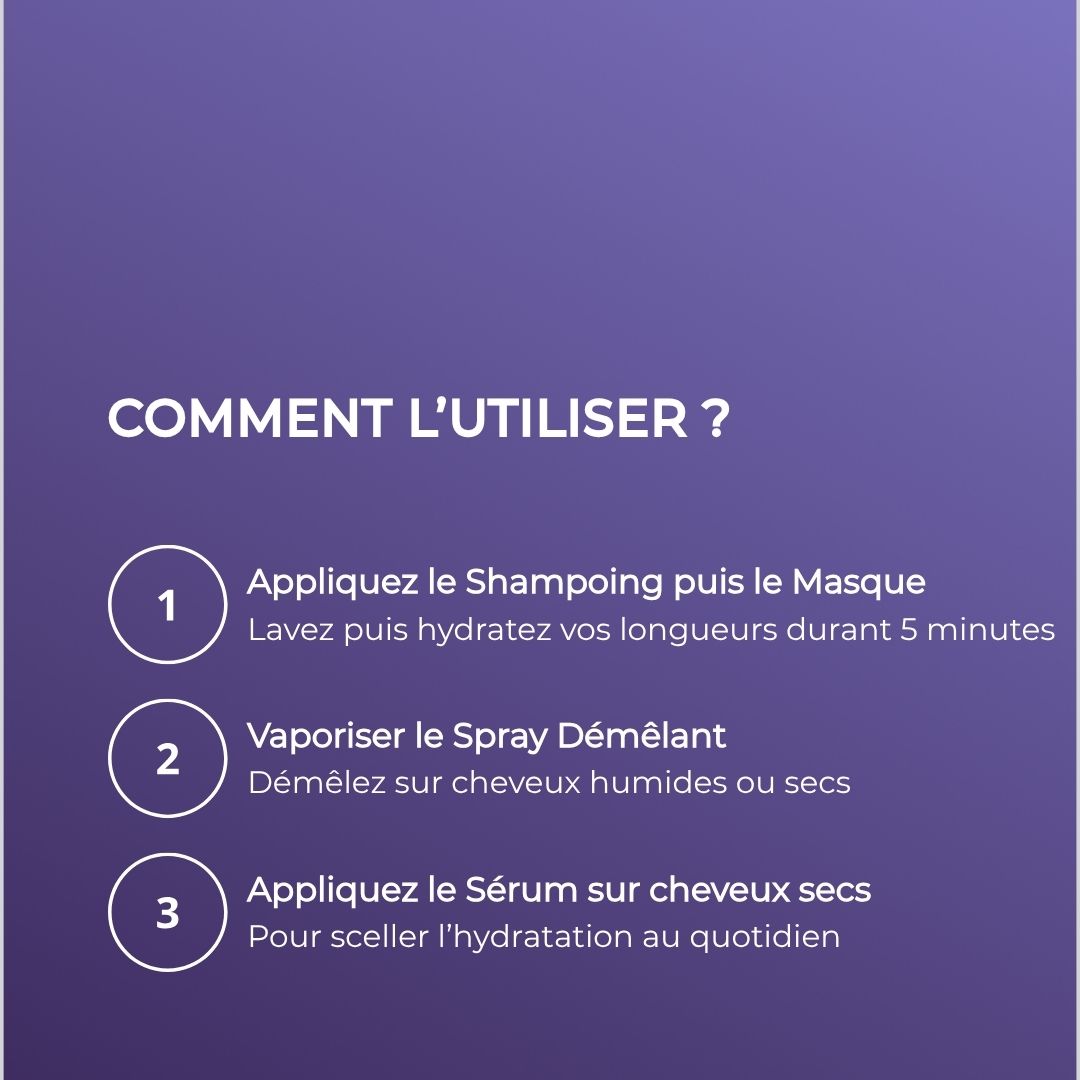 Routine cheveux secs / abîmés