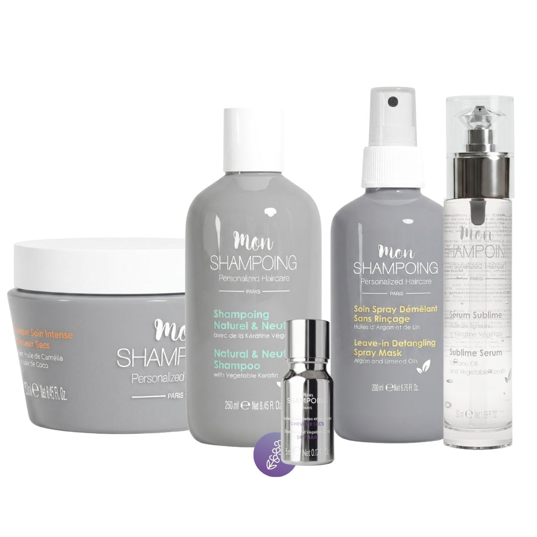 Routine cheveux secs / abîmés