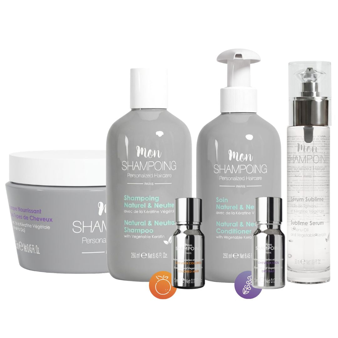 Routine cheveux colorés