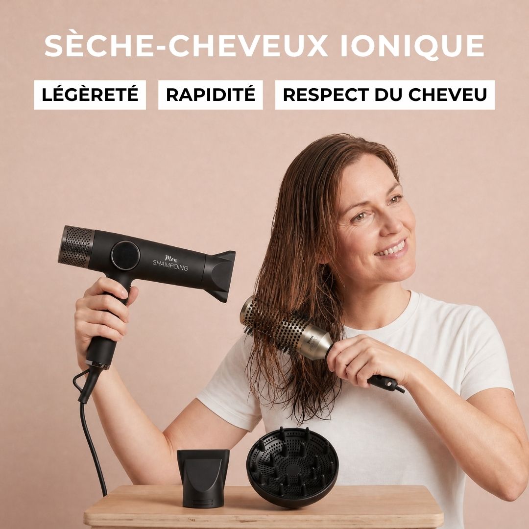 Sèche-cheveux professionnel digital et ionique poids plume