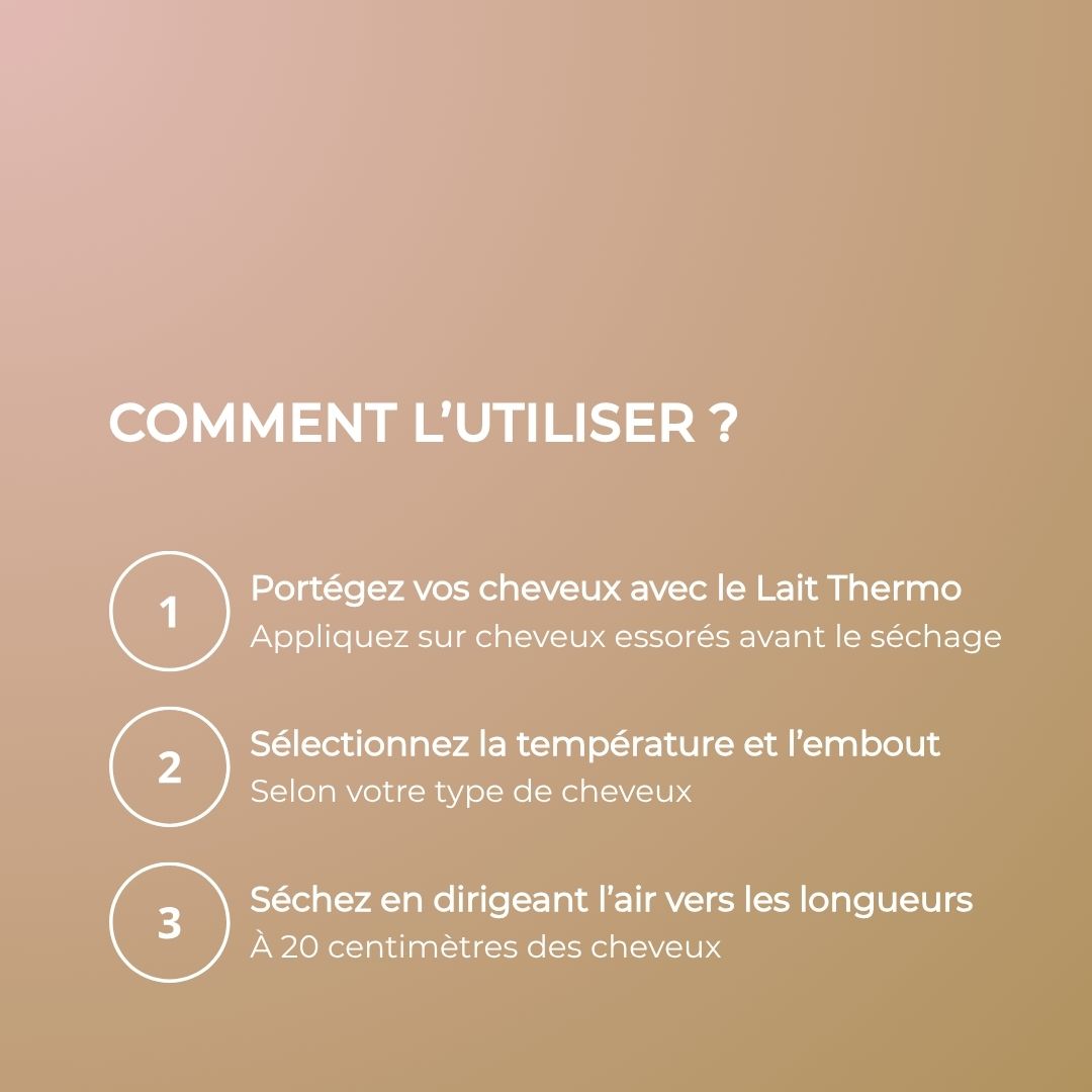 Sèche-cheveux professionnel digital et ionique poids plume